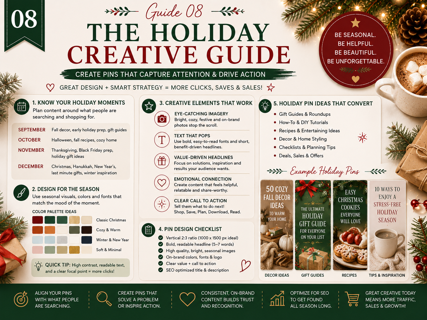 Guide 8: The Holiday Creative Guide, create pins that capture attention and drive action